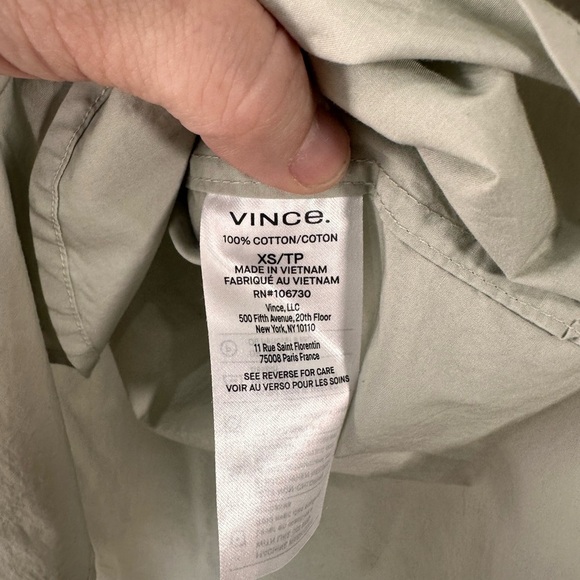 Vince Pearl Cotton Button Down Women's Shirt - Picture 4 of 7